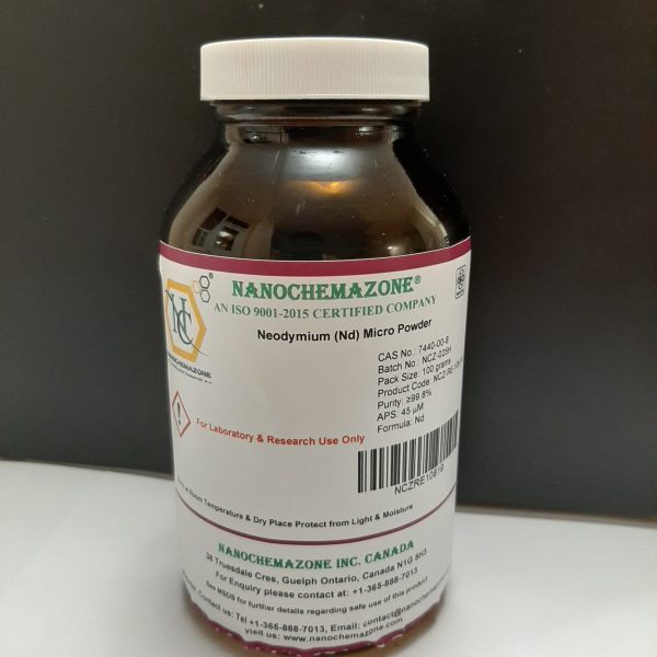 Neodymium (Nd) Micron Powder