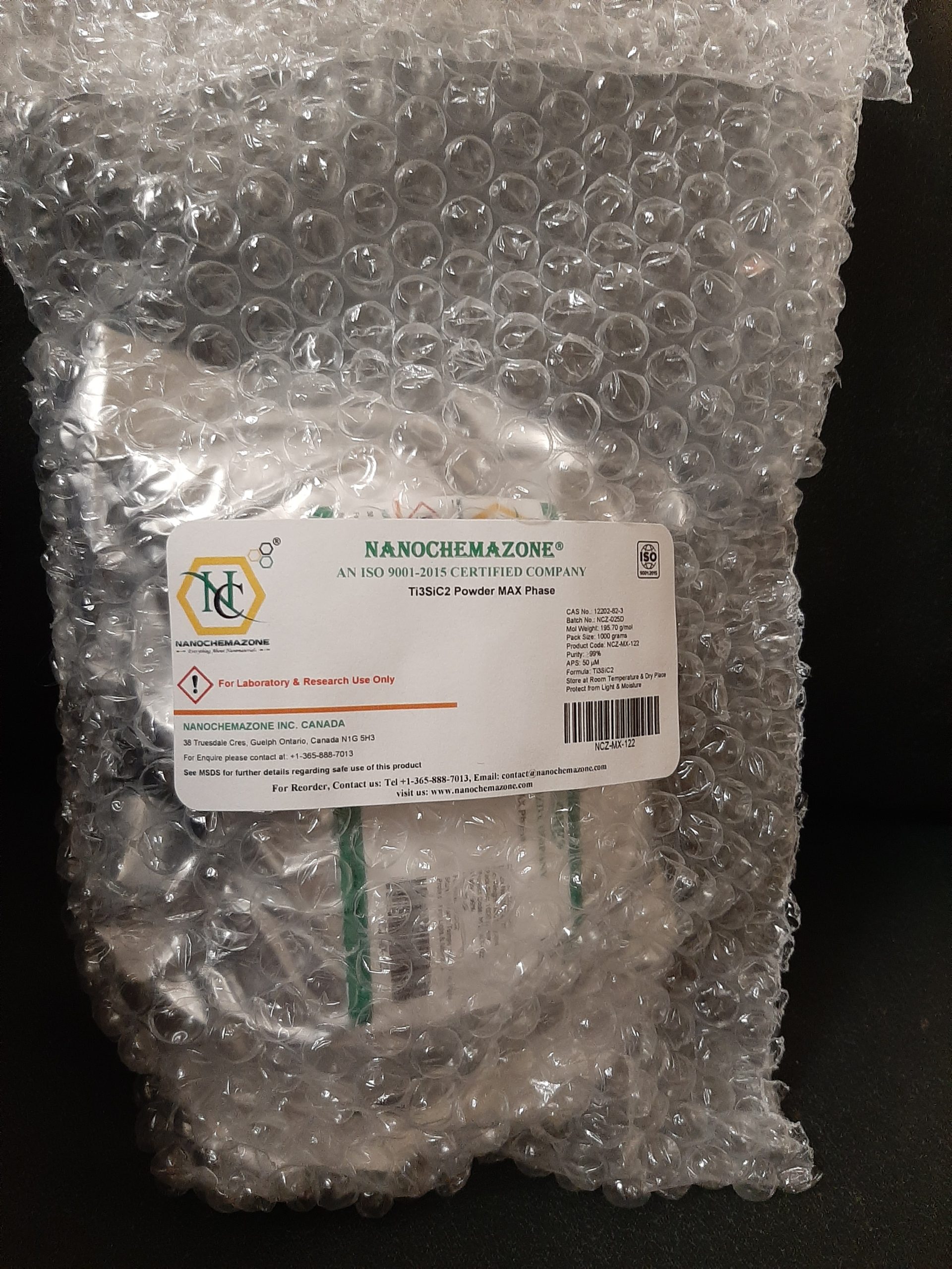 Ti3SiC2 MAXene Powder 5 Ti3SiC2 MAXene Powder